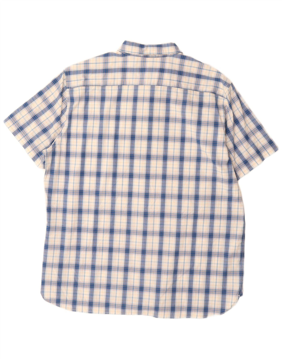 Camicia a maniche corte da uomo Levi's XL in cotone a quadri blu