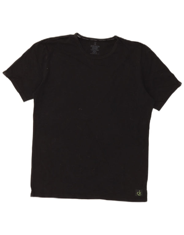Calvin Klein Mens T-Shirt Top Medium Black Cotton