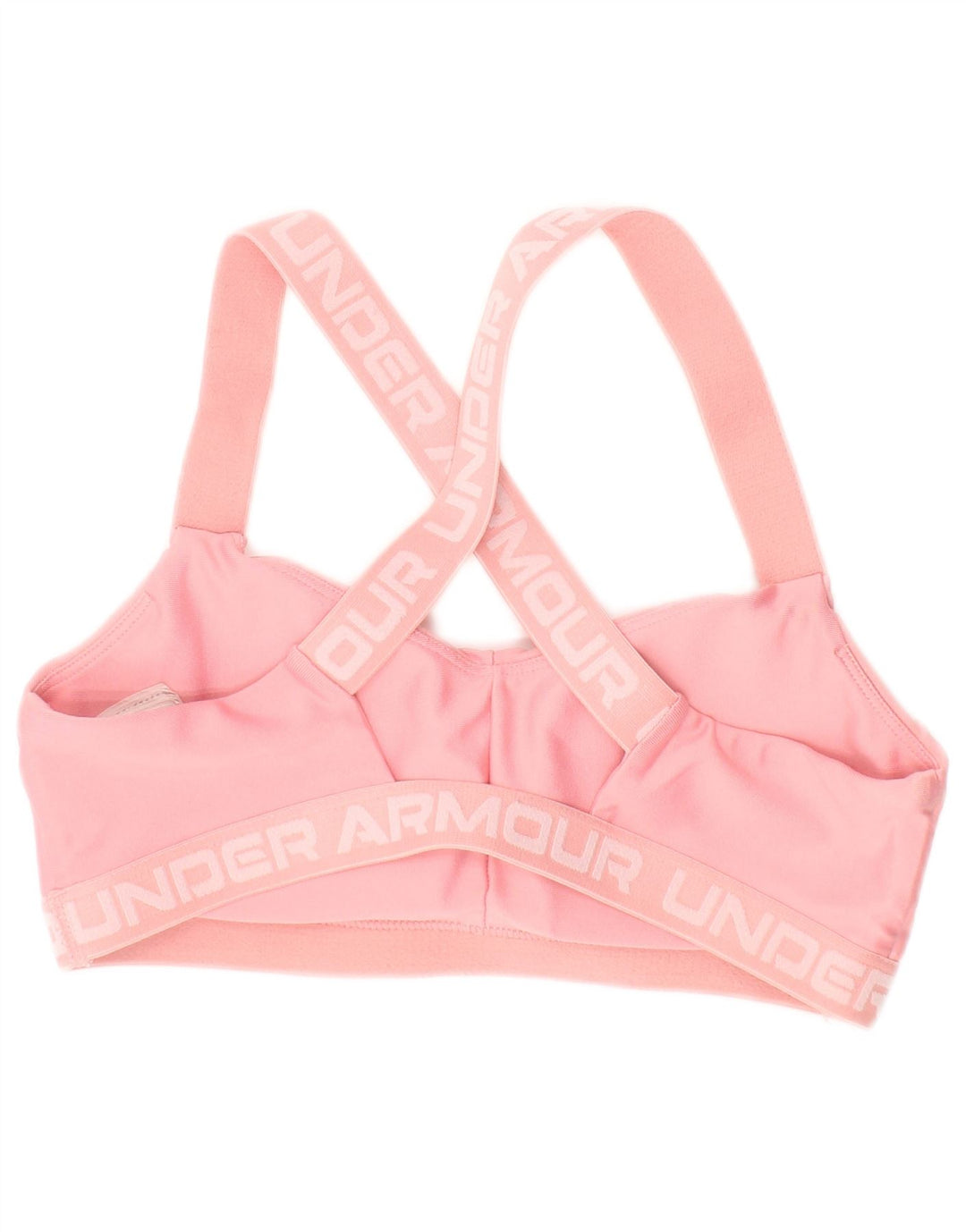 Top grafico da donna Under Armour piccolo/medio rosa colorblock sportivo