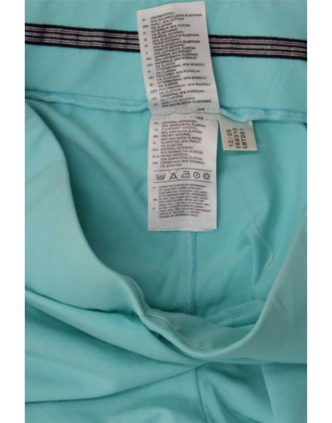 Pantaloni da tuta regolari da donna Adidas in cotone turchese medio