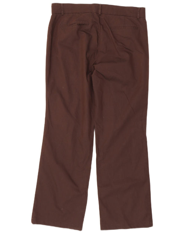 Pantaloni casual dritti da donna Dockers US 14 XL W35 L31 Cotone marrone
