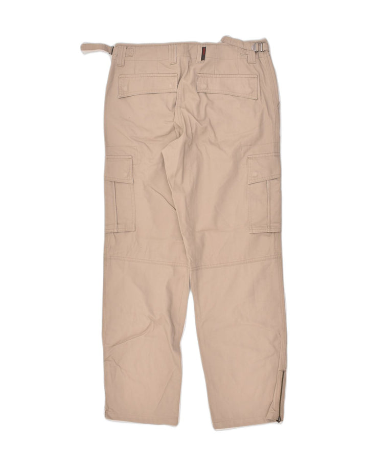 INVICTA Womens Straight Cargo Trousers IT 46 Large W31 L29 Beige Cotton | Vintage Invicta | Thrift | Second-Hand Invicta | Used Clothing | Messina Hembry 