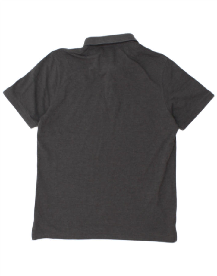 Polo da uomo Jack & Jones grande in cotone grigio