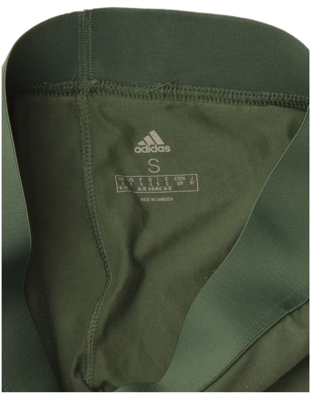Leggings Adidas da donna UK 8/10 piccolo cotone verde
