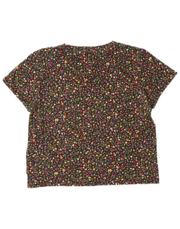 T-shirt grafica corta da donna Levi's Top UK 10 piccolo floreale multicolore