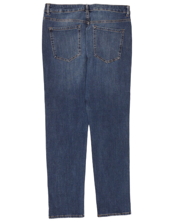 Jeans slim da donna Marks & Spencer UK 14 Large W32 L27 Cotone blu