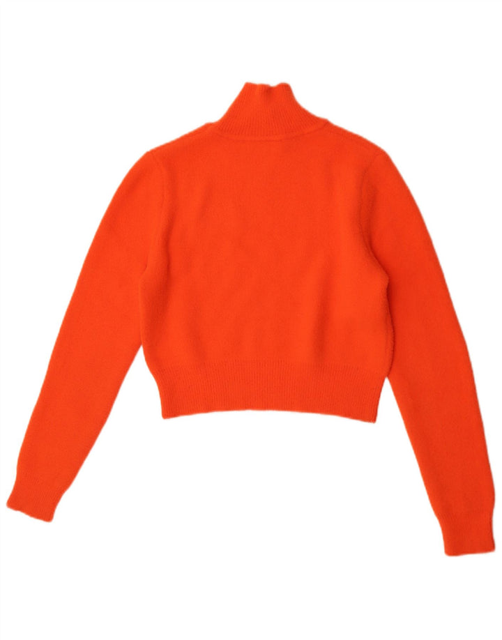 Maglione corto a collo alto da donna Zara UK 10 piccolo arancione