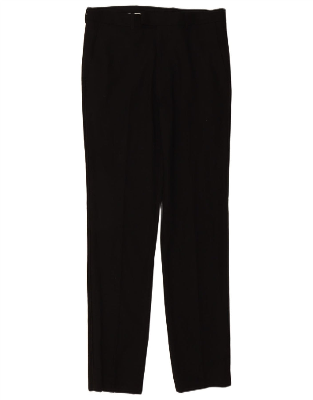 Pantaloni da abito slim fit da uomo Marks & Spencer W32 L33 poliestere nero
