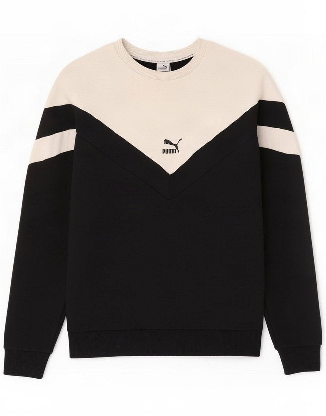 Puma Felpa da uomo Maglione Medium Black Colourblock