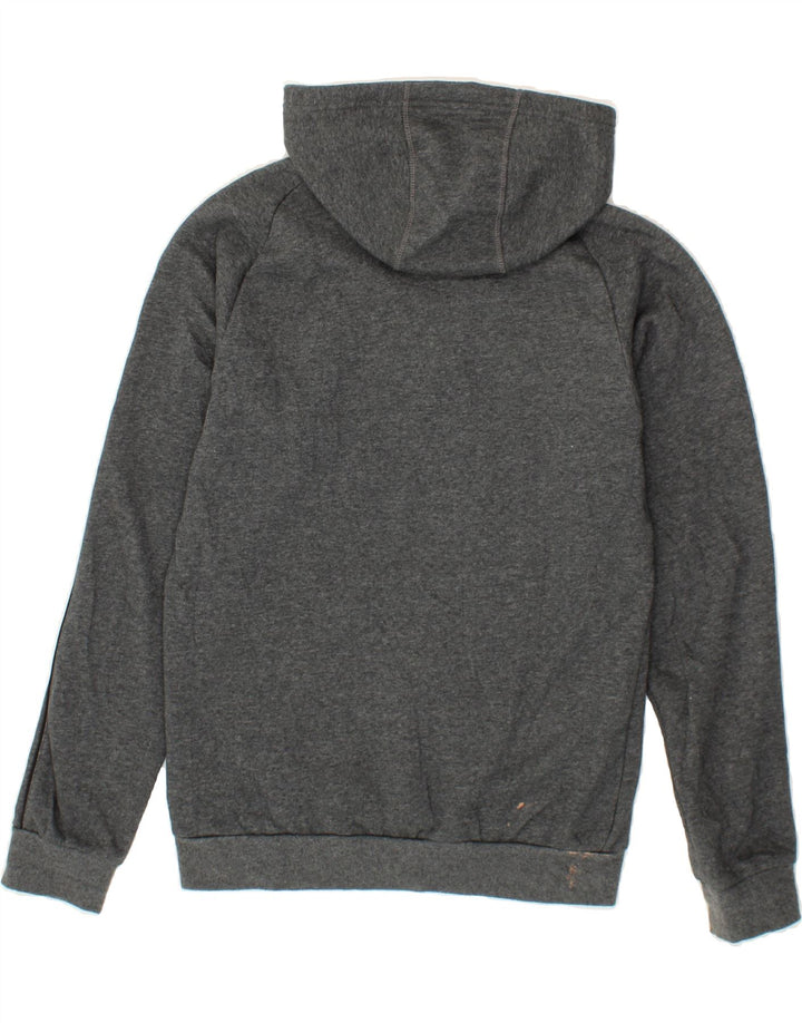 ADIDAS Mens Hoodie Jumper Small Grey Cotton Vintage Adidas and Second-Hand Adidas from Messina Hembry 