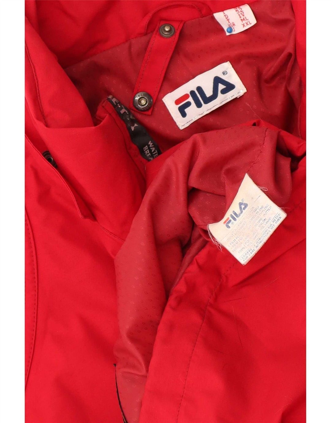 Giacca antipioggia Uomo Fila IT 52 XL Rosso Poliammide Sport