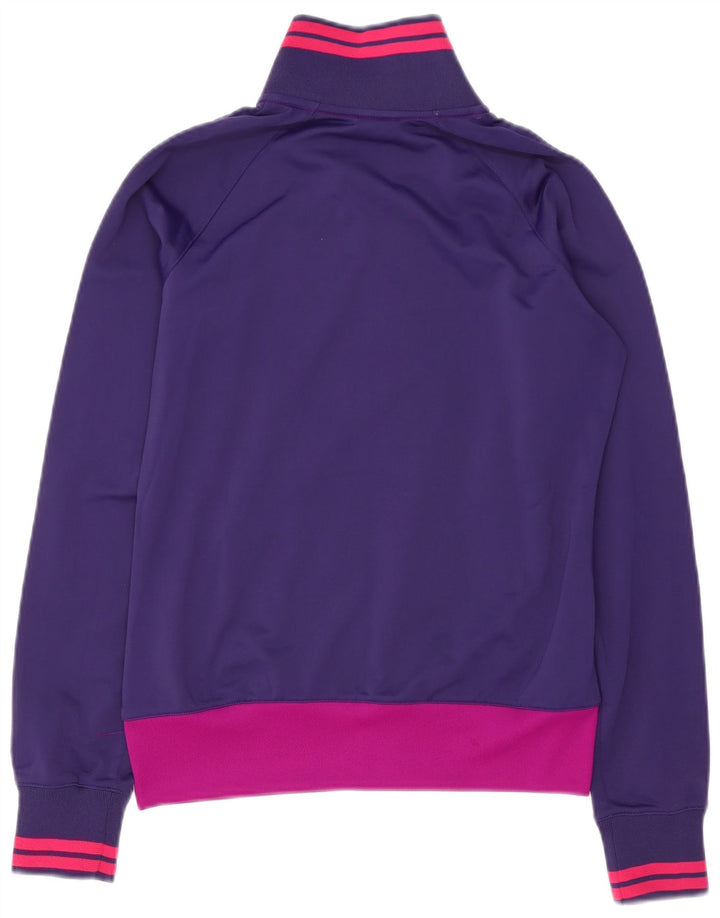 Giacca da tuta da donna NIKE UK 12 Poliestere color block viola medio