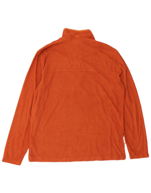 MOUNTAIN WAREHOUSE Felpa da uomo con zip e collo, maglione, poliestere arancione medio