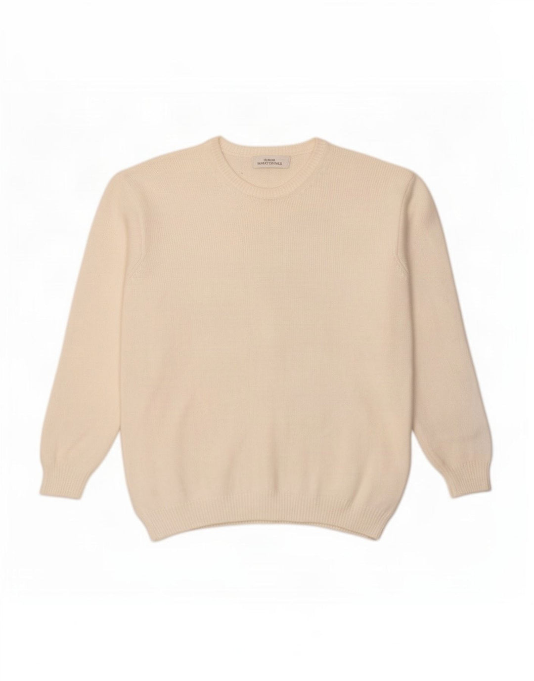 Maglione maglione girocollo da donna Marks & Spencer UK 12 medio bianco