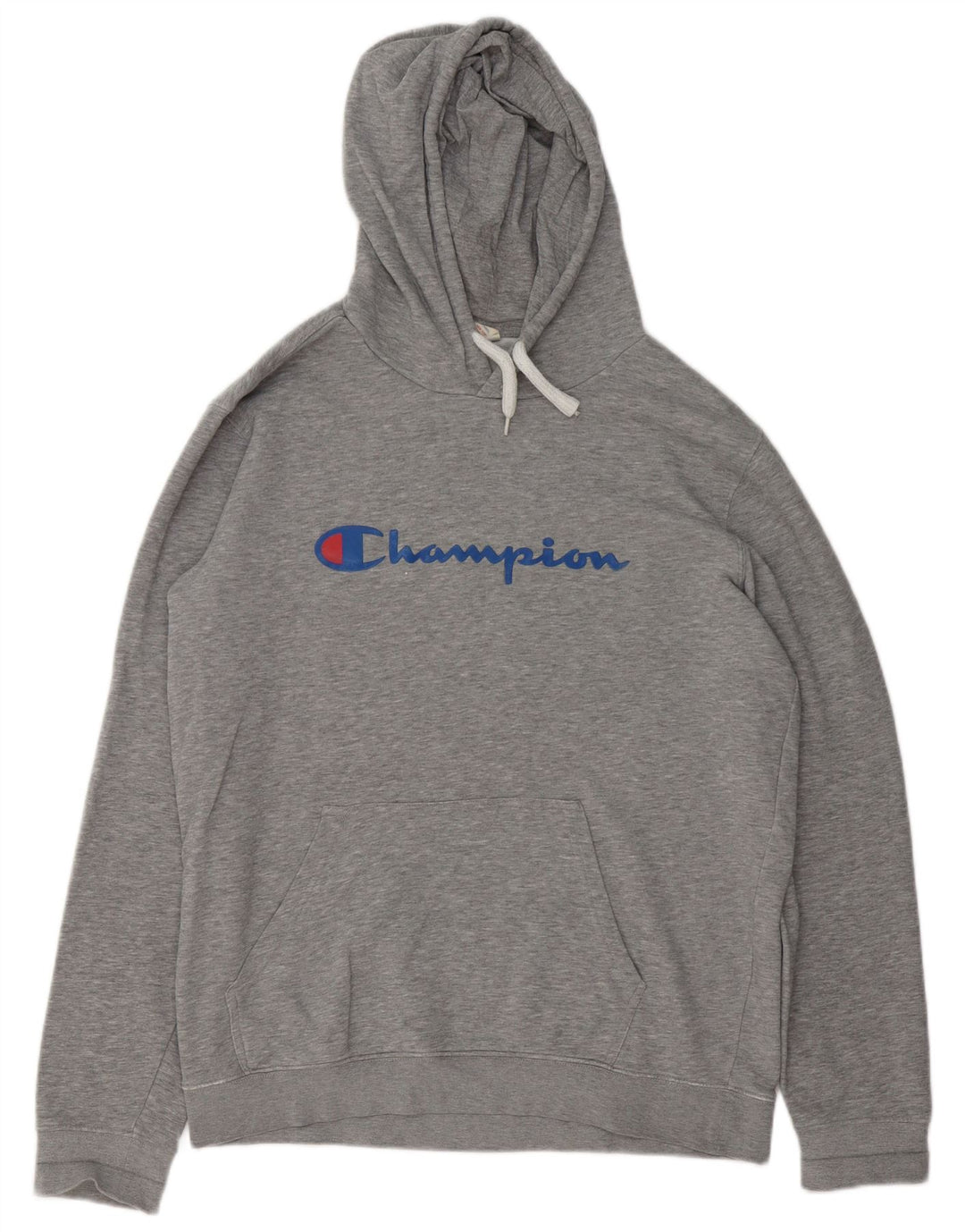 Felpa con cappuccio grafica da uomo Champion XL grigia chiazzata