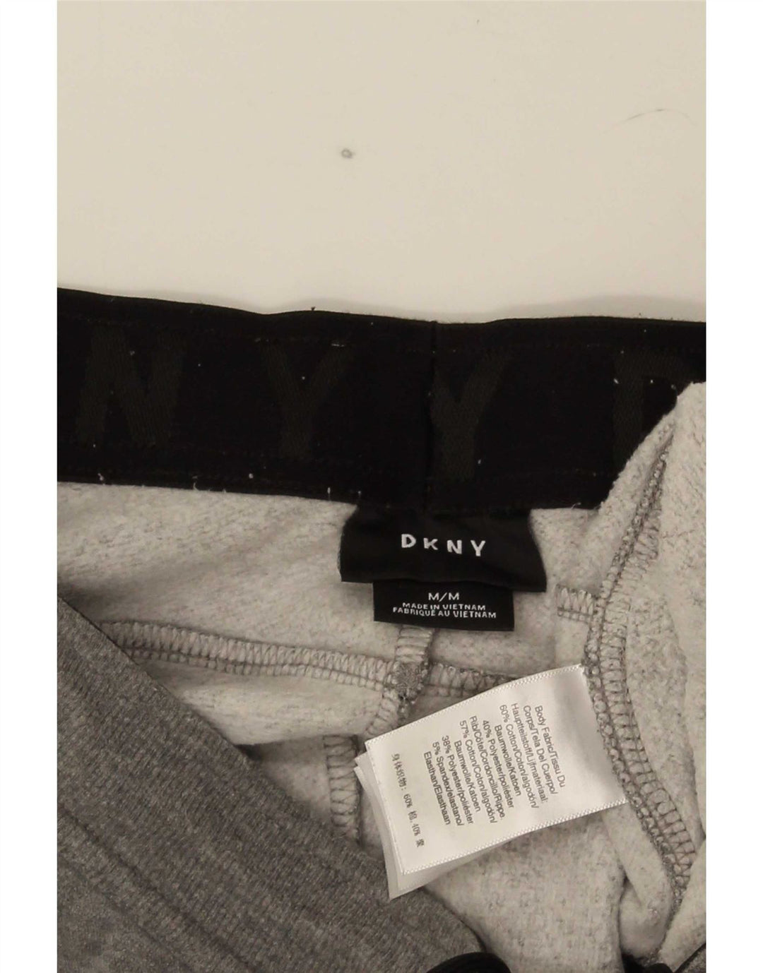 Dkny Pantaloni da tuta con grafica da uomo Joggers Cotone mélange grigio medio