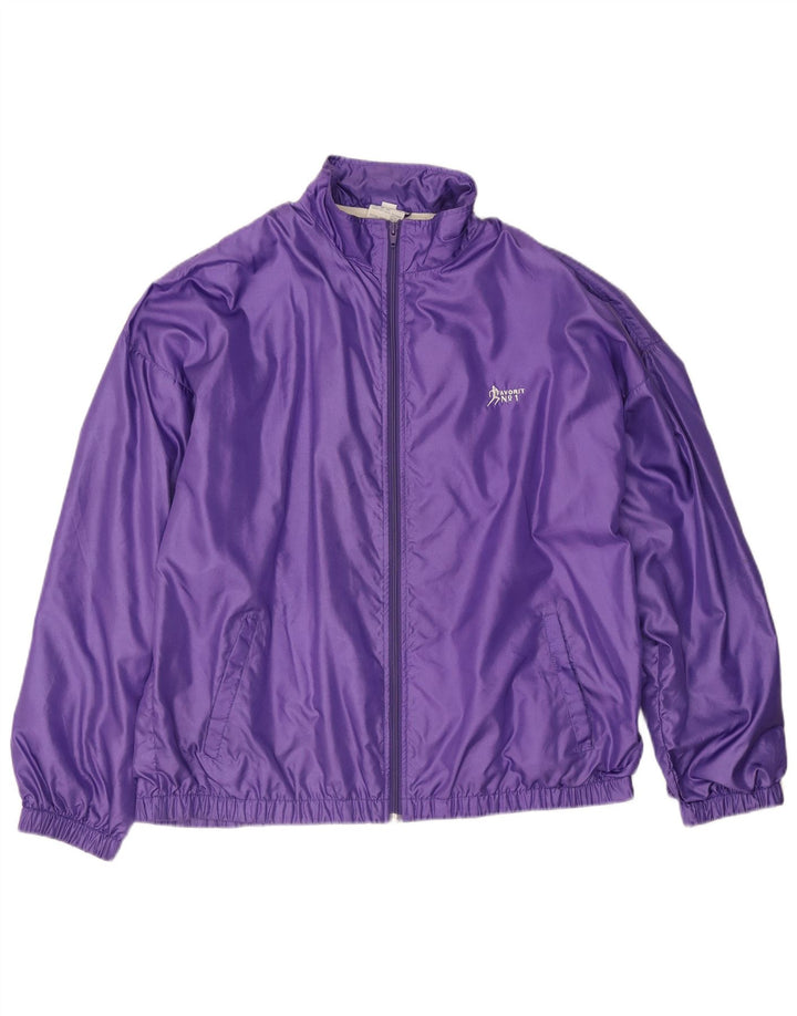 Giacca da tuta da uomo vintage 2XL viola in poliammide