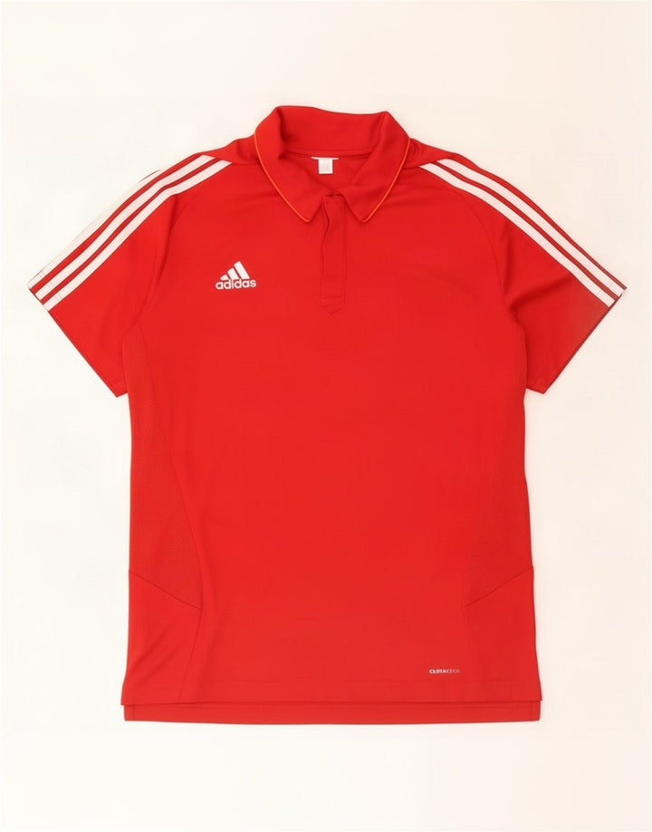 Polo Adidas Climacool da uomo XL rossa