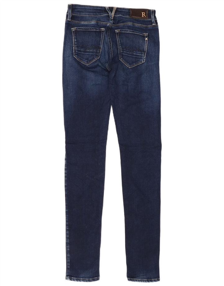 REPLAY Jeans skinny rosa da donna W24 L32 in viscosa blu navy