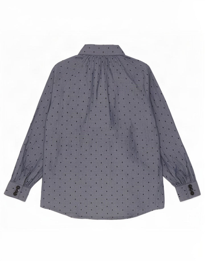 Camicetta da donna Massimo Dutti EU 40 Cotone geometrico blu medio
