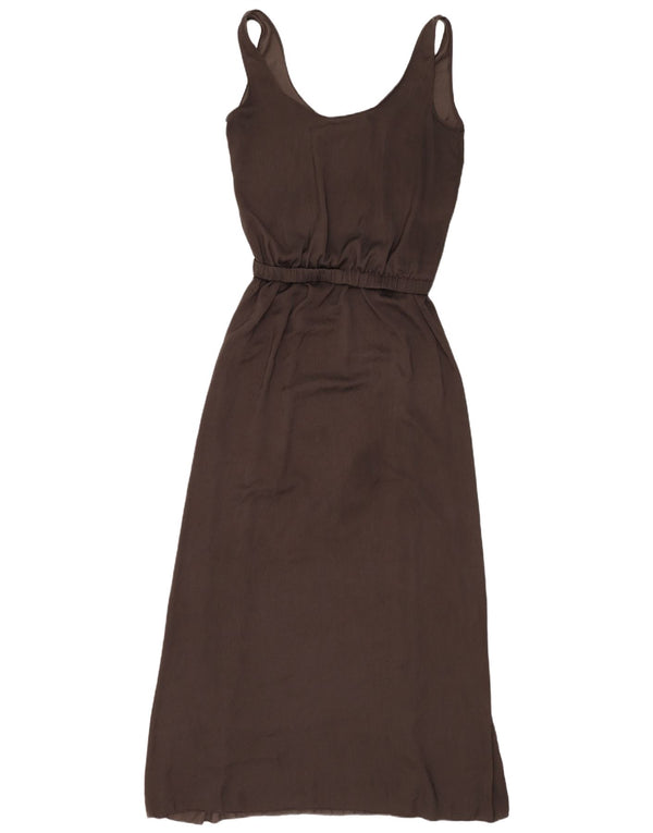 Vestito lungo senza maniche Trafaluc da donna Zara UK 14 grande grigio