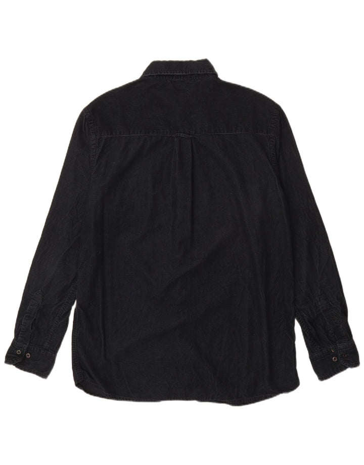 Camicia da uomo in velluto a coste Carrera grande in cotone blu navy