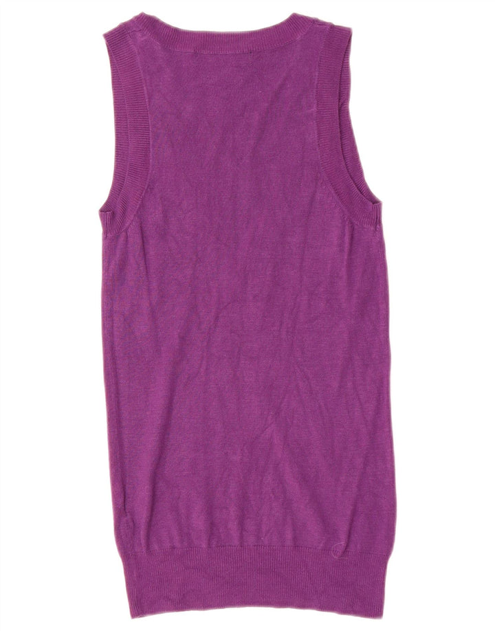 Canotta canotta da donna Zara UK 8 piccola viscosa viola