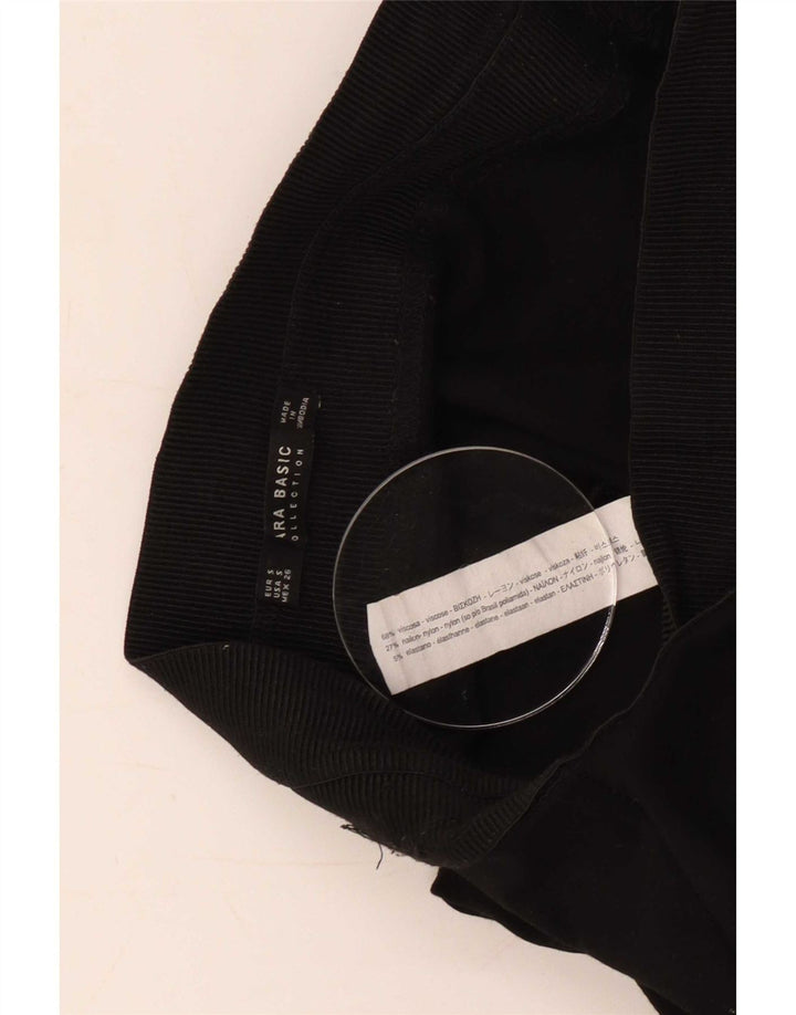 Leggings Zara da donna UK 8 Small in viscosa nera