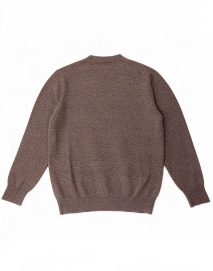 Maglione girocollo da uomo Zara in acrilico grigio medio