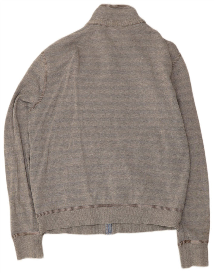 Giacca da tuta da uomo Hugo Boss in cotone a righe grigio medio