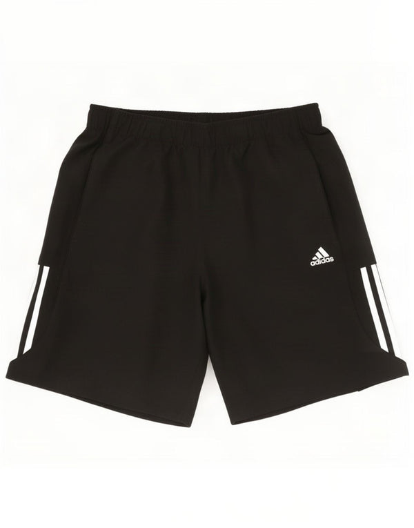 Pantaloncini sportivi Adidas Climalite da uomo grandi in poliestere nero