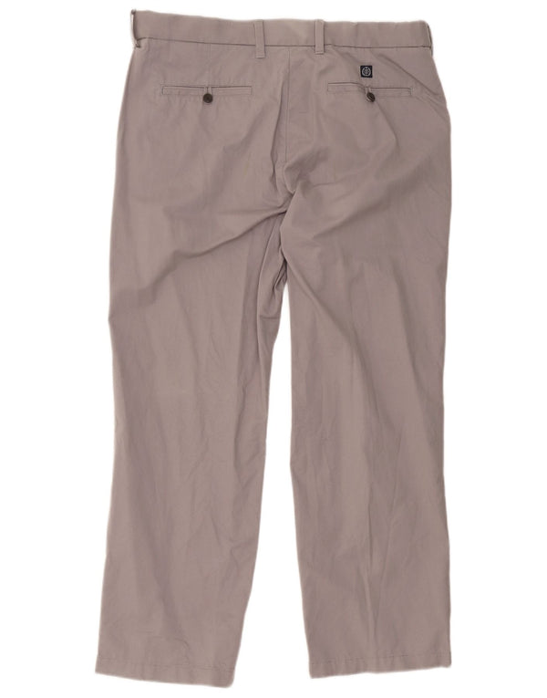 Pantaloni chino dritti Marks & Spencer da uomo blu Harbour W36 L29 grigi
