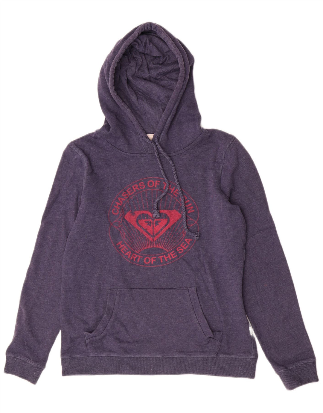 Felpa con cappuccio grafica da donna Roxy, cotone viola medio