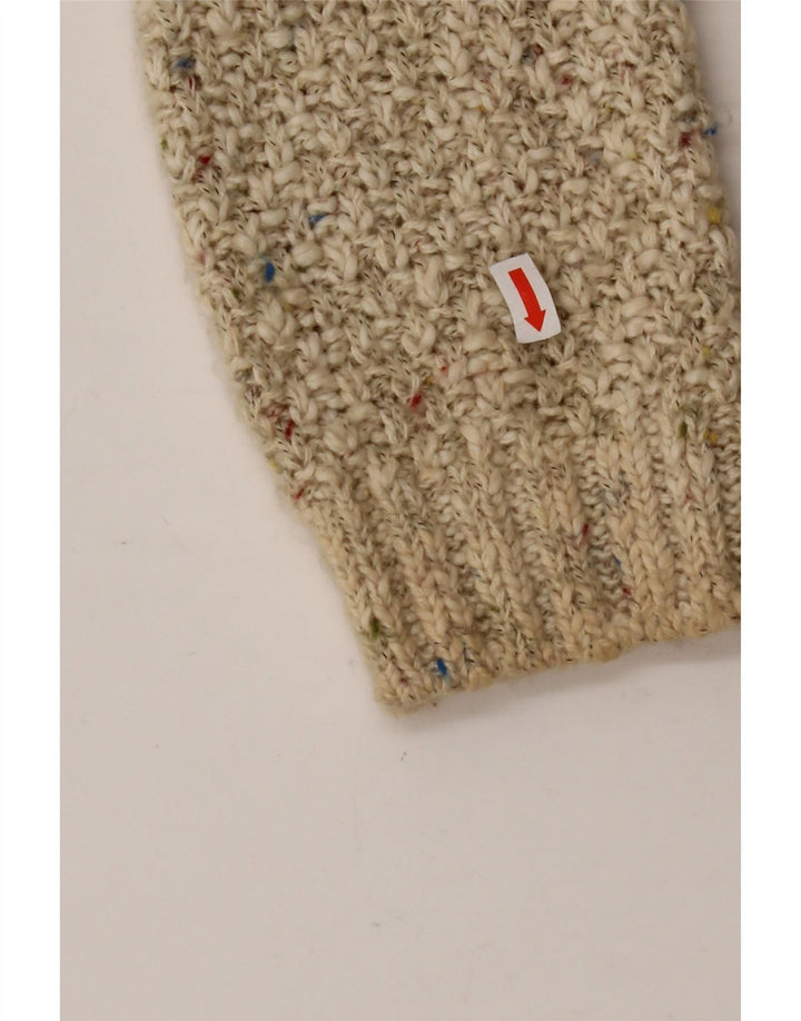 Maglione cardigan con cappuccio da donna PER UNA UK 12 Cotone screziato beige medio