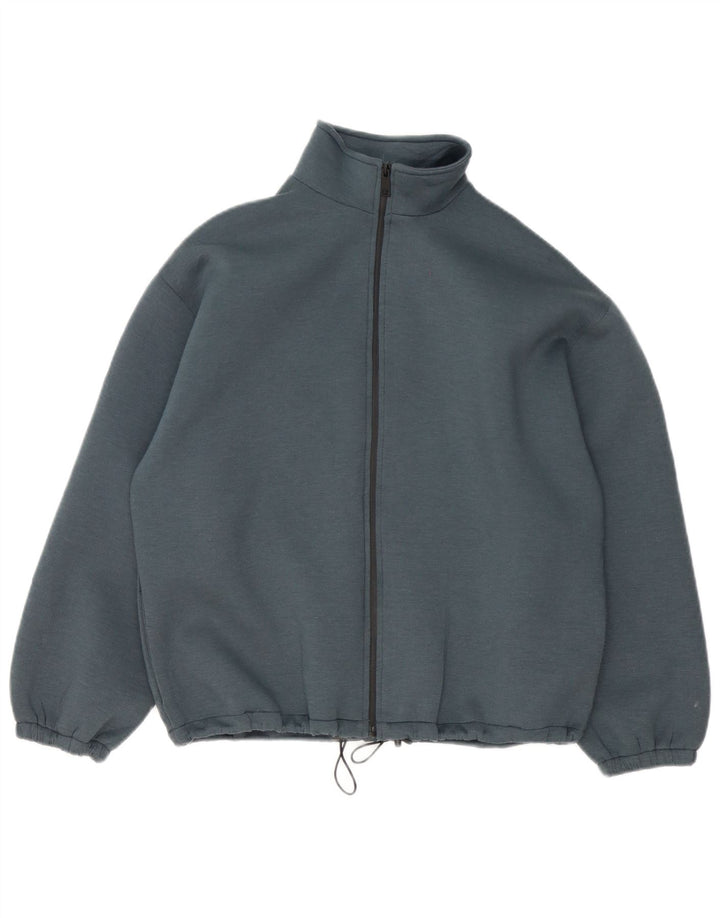 Giacca da ginnastica oversize da donna Zara UK 10 piccola blu poliestere