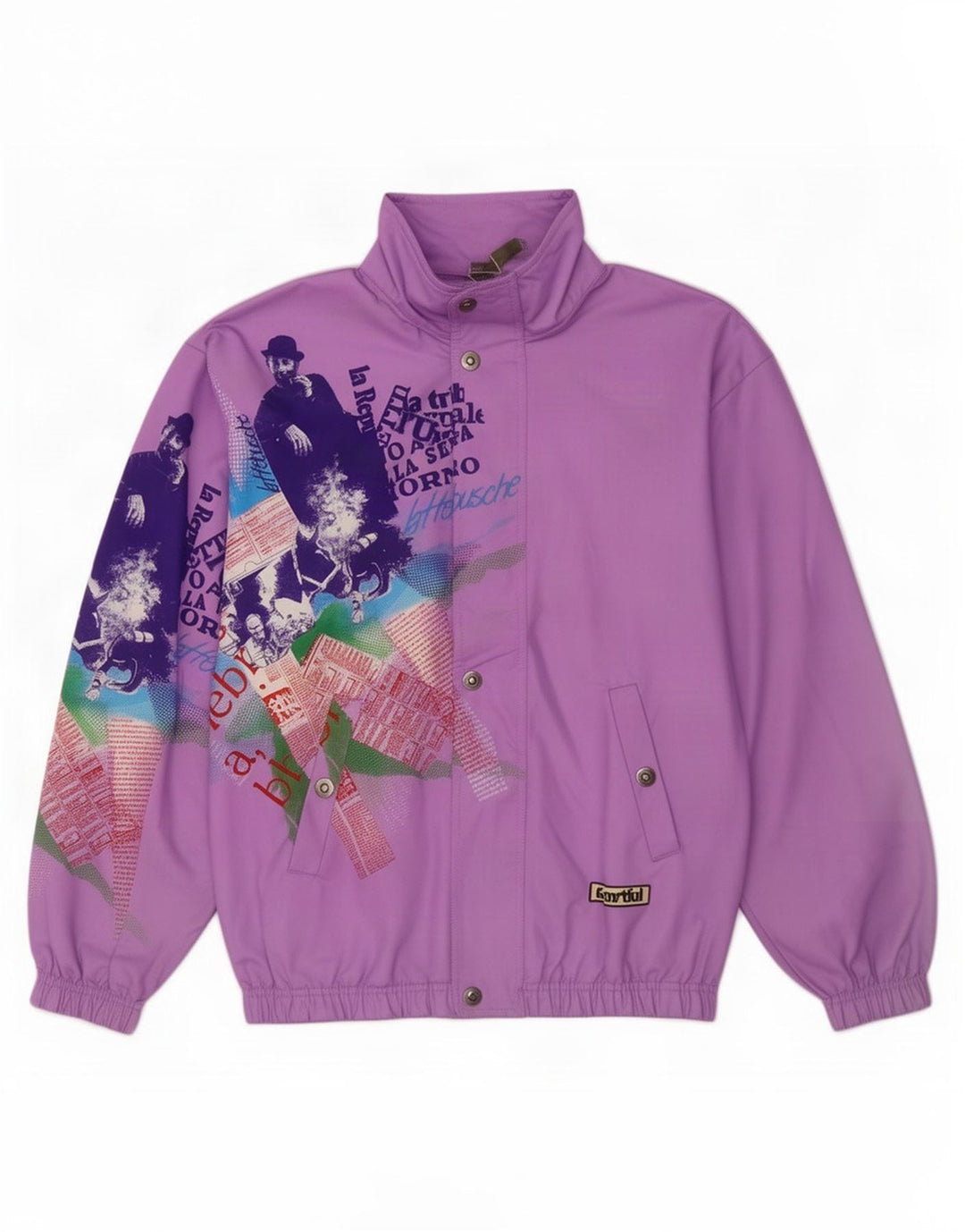 Giacca sportiva da uomo con grafica Sportful XS viola poliestere