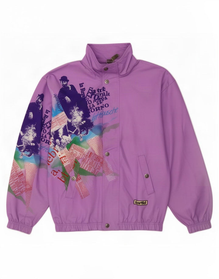 Giacca sportiva da uomo con grafica Sportful XS viola poliestere