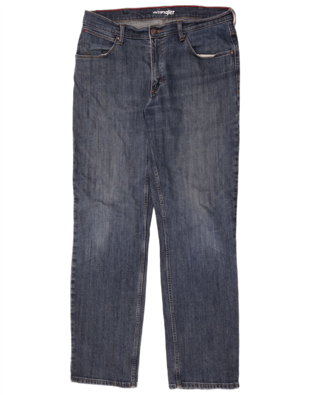 Jeans dritti da uomo Wrangler W36 L34 cotone blu