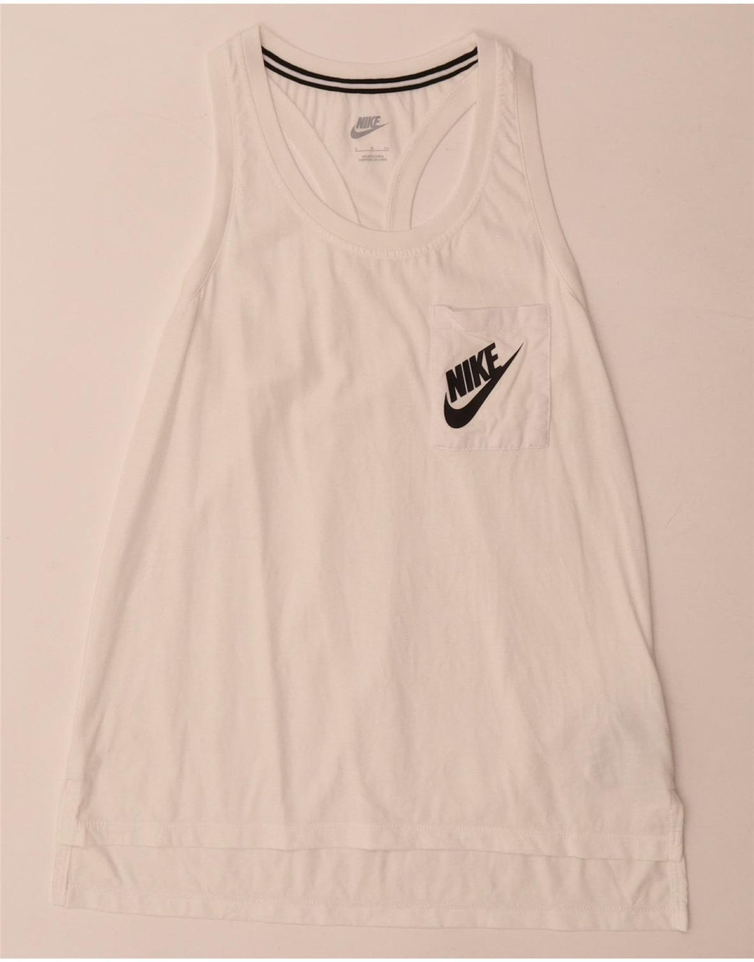 Canotta grafica da donna Nike Top UK 10 piccola bianca modale