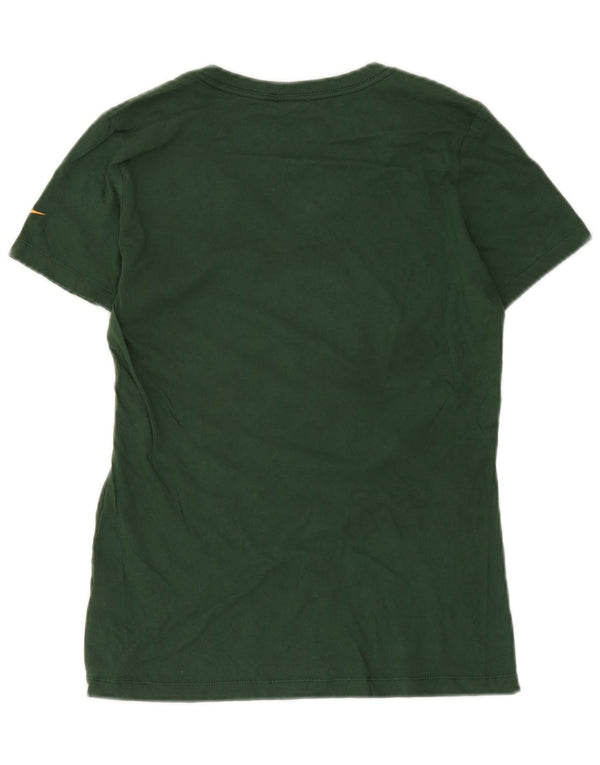 Nike Green Bay Packers T-shirt grafica da donna Top UK 14 Large in cotone