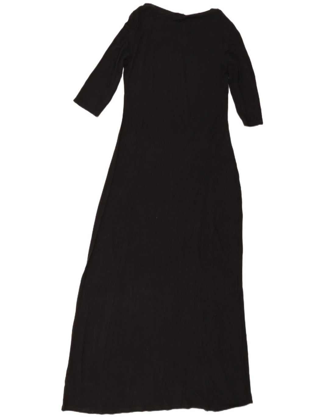 MOSSIMO Abito lungo da donna con maniche a 3/4 UK 10 Small Rayon nero