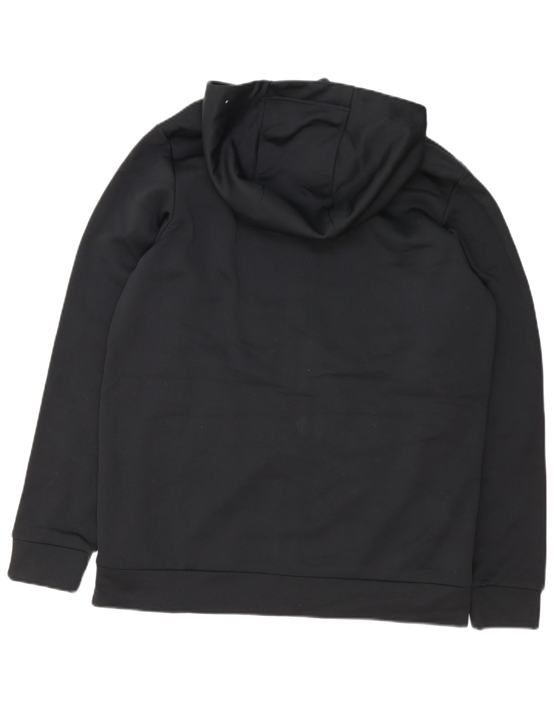 Felpa con cappuccio e zip Nike Therma-Fit da uomo in poliestere nero medio