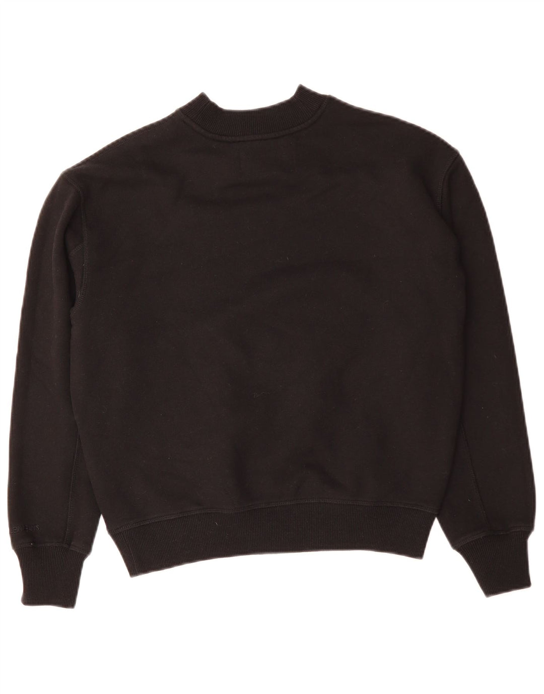 CALVIN KLEIN JEANS Felpa oversize da donna Maglione UK 10 Small Nero