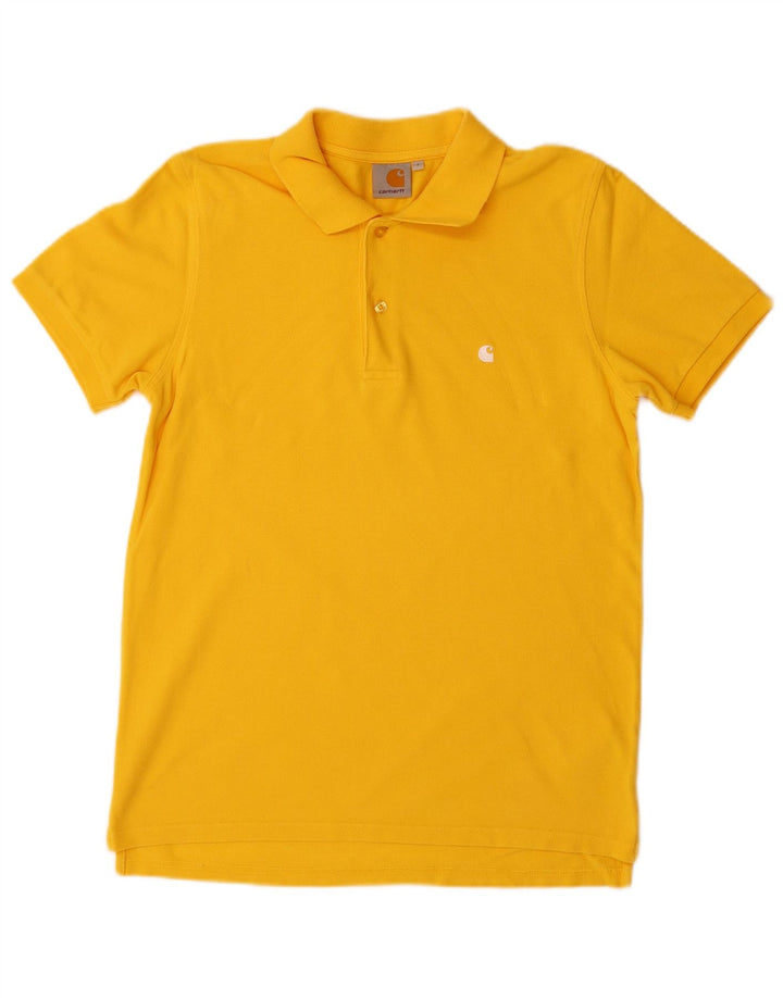 Polo da uomo CARHARTT piccola in cotone giallo