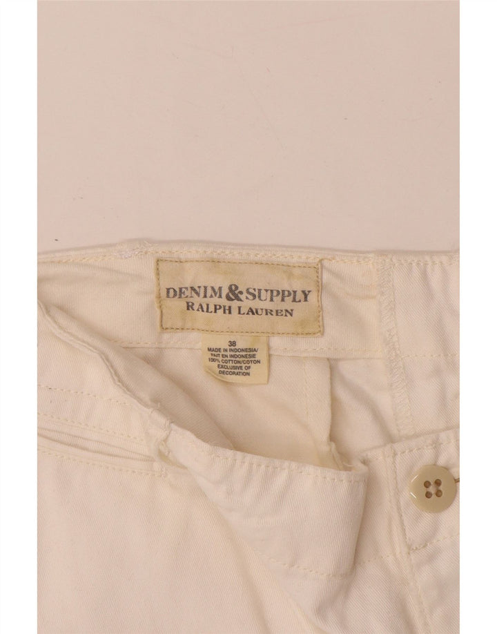 Pantaloncini chino da uomo Ralph Lauren W38 XL in cotone bianco sporco