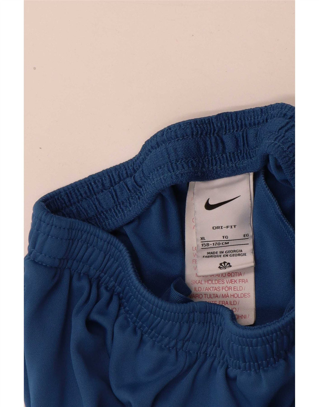 Pantaloni della tuta da ragazzo Nike Dri Fit 13-14 anni XL blu poliestere