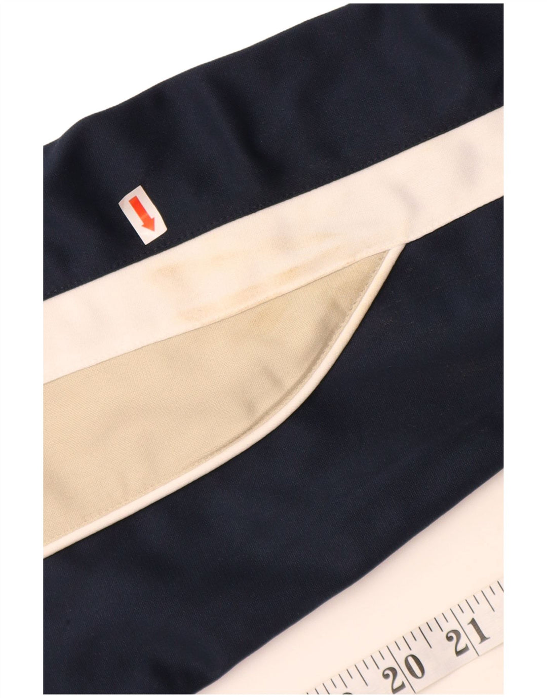 REEBOK Giacca da tuta da uomo in poliestere color block medio blu navy