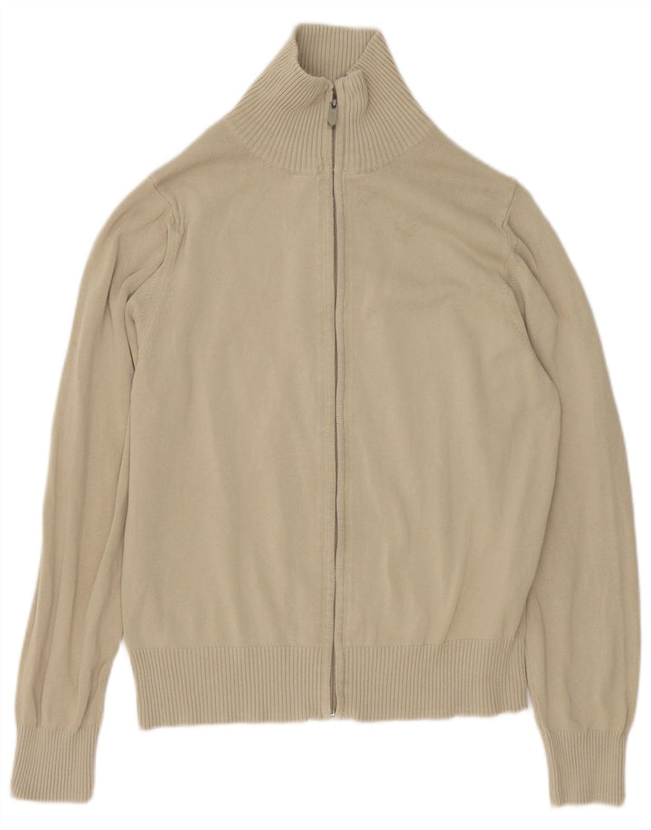 Maglione Cardigan da Uomo ZARA in Cotone Beige Medio