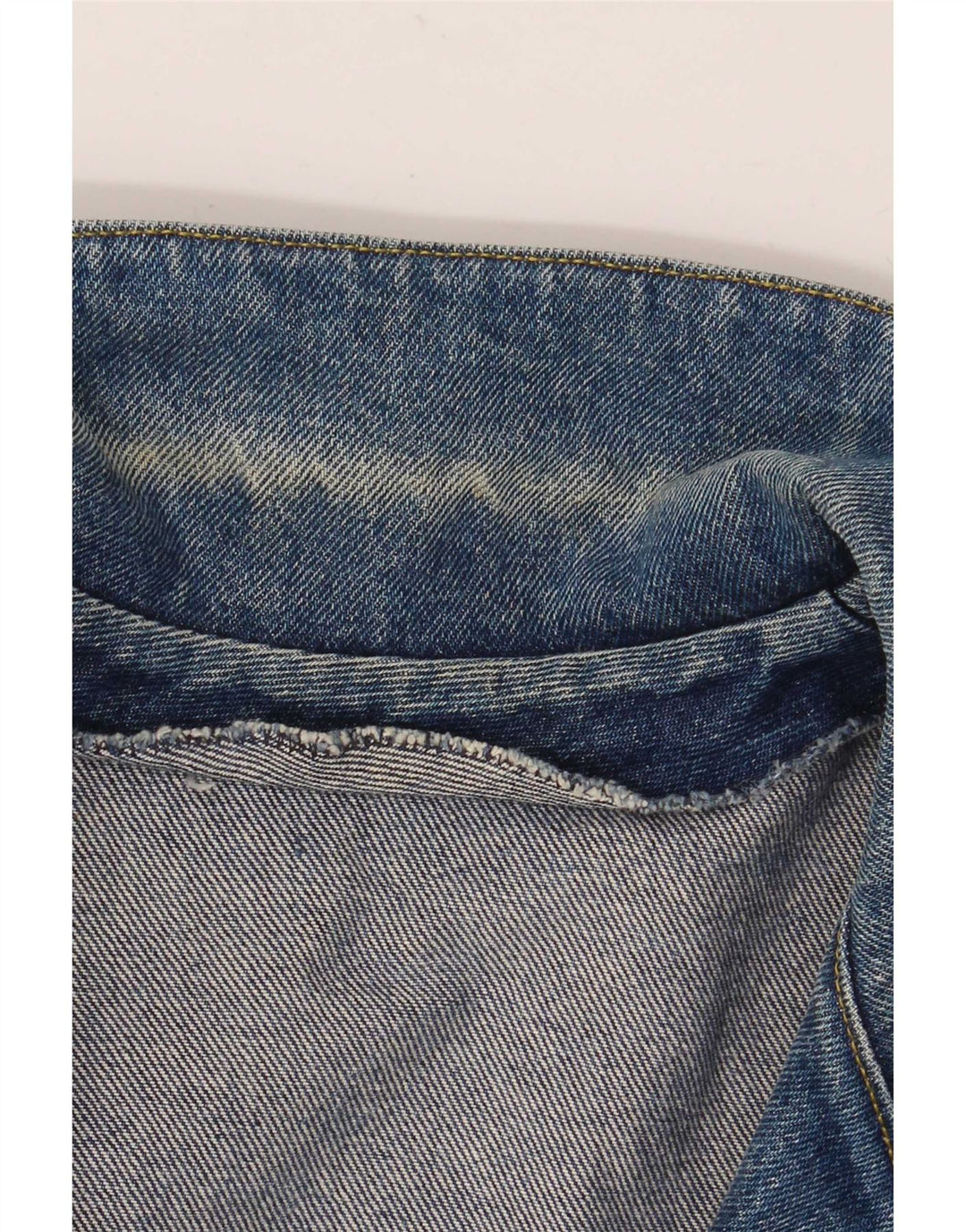 Giacca blazer in denim oversize da donna vintage a 2 bottoni UK 18 XL Blu