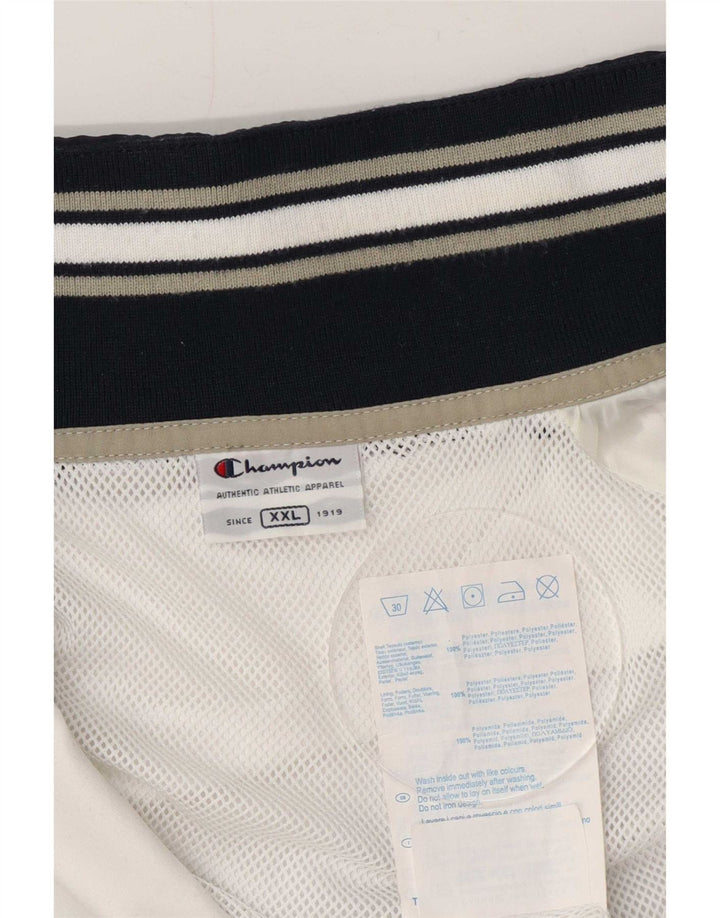 Champion Giacca da tuta da uomo 2XL Poliestere color block bianco